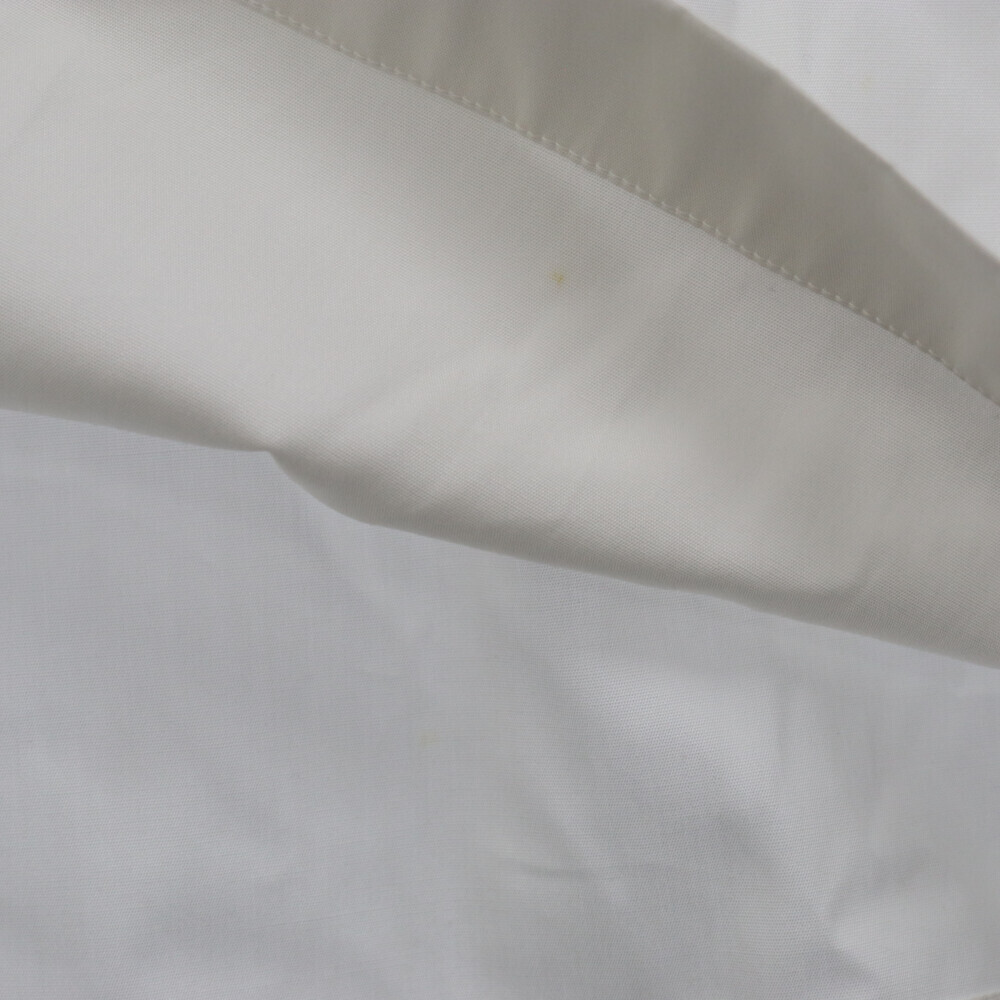 miumiu ミュウミュウ オープンカラー 七分袖 プルオーバー長袖シャツ ホワイト_画像6