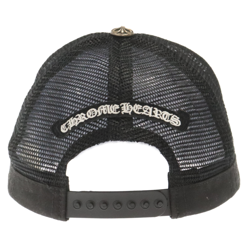 CHROME HEARTS クロムハーツ TRUCKER CAP CH トラッカーキャップ パッチ クロス ボール付 メッシュ 帽子 ブラック/ホワイト_画像2