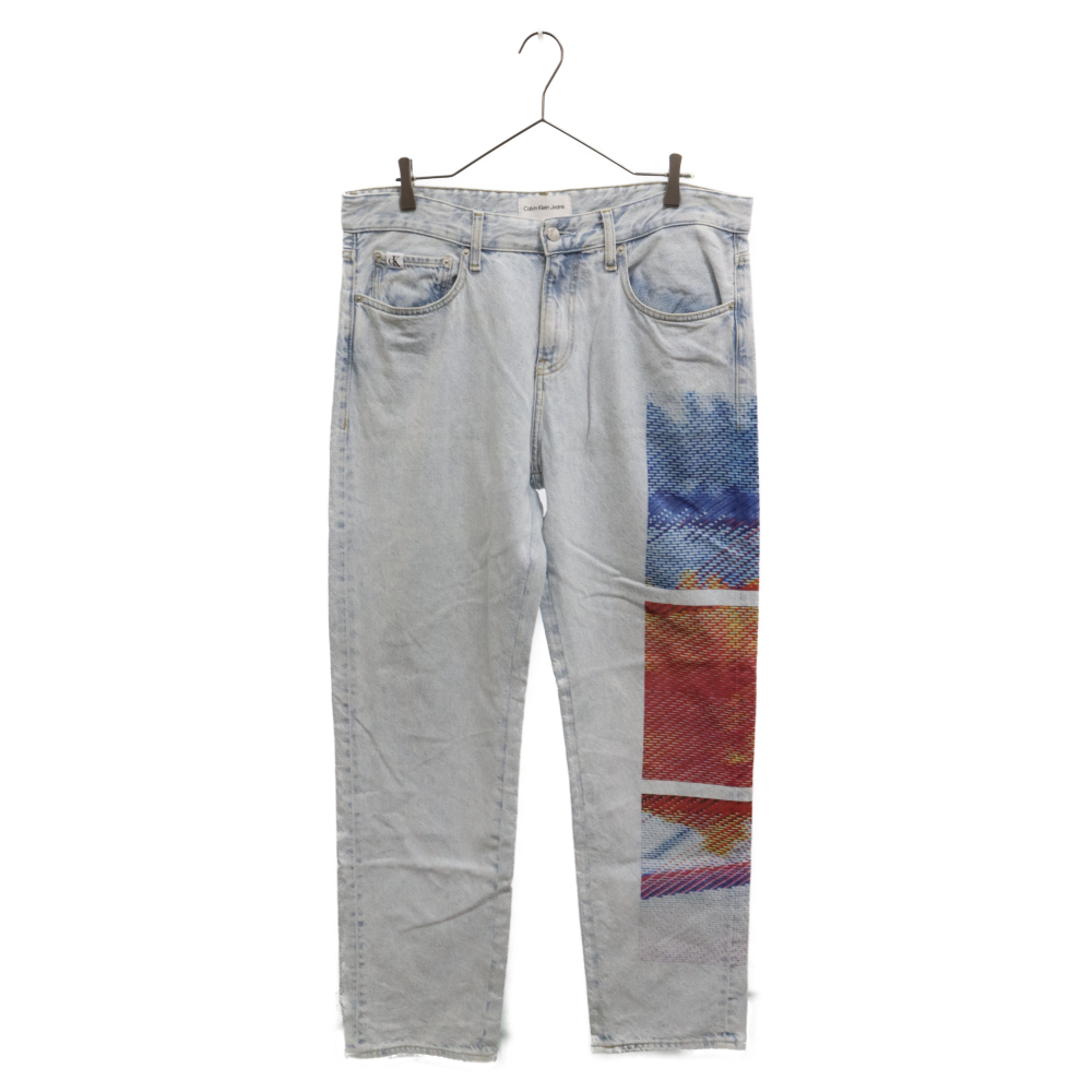 Calvin Klein Jeans カルバンクラインジーンズ 90S Straight Printed Jeans ストレート プリント デニム パンツ J323070の画像1