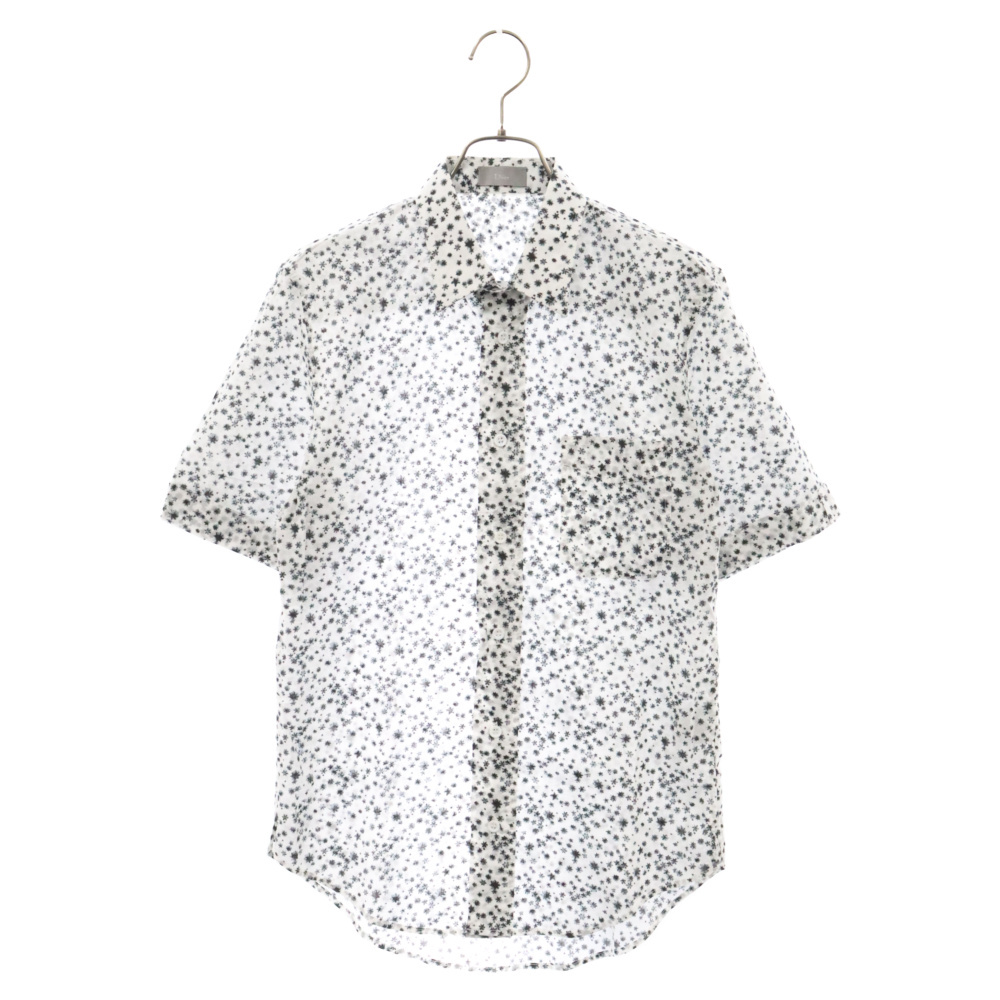 Dior HOMME ディオールオム 05SS スタープリント 半袖シャツ ホワイト 5EH1051239の画像1