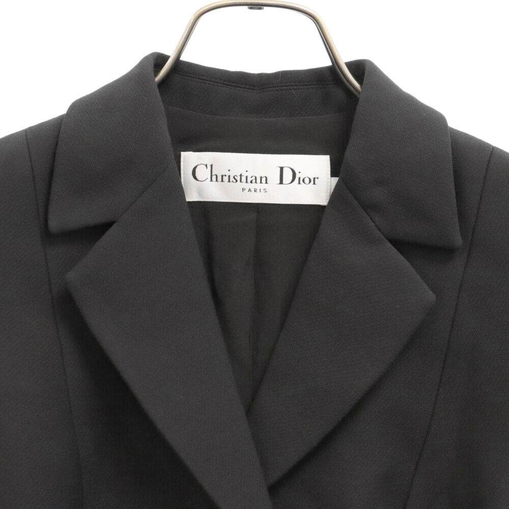 Christian Dior クリスチャンディオール スリーブレスバージャケット ジレワンピース ブラック レディース 111D01A1166_画像3