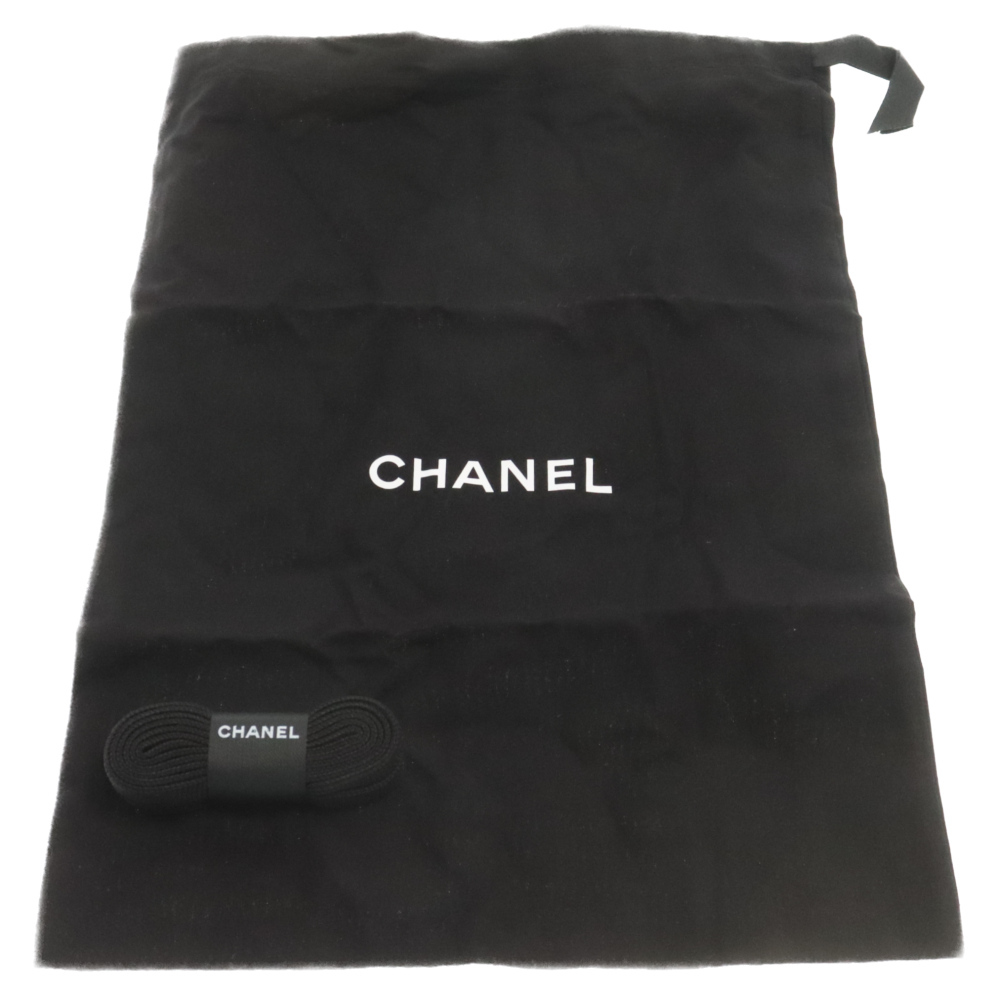 CHANEL シャネル ココマーク スエード切替 ローカットスニーカー ネイビー/ブラック G38036_画像6