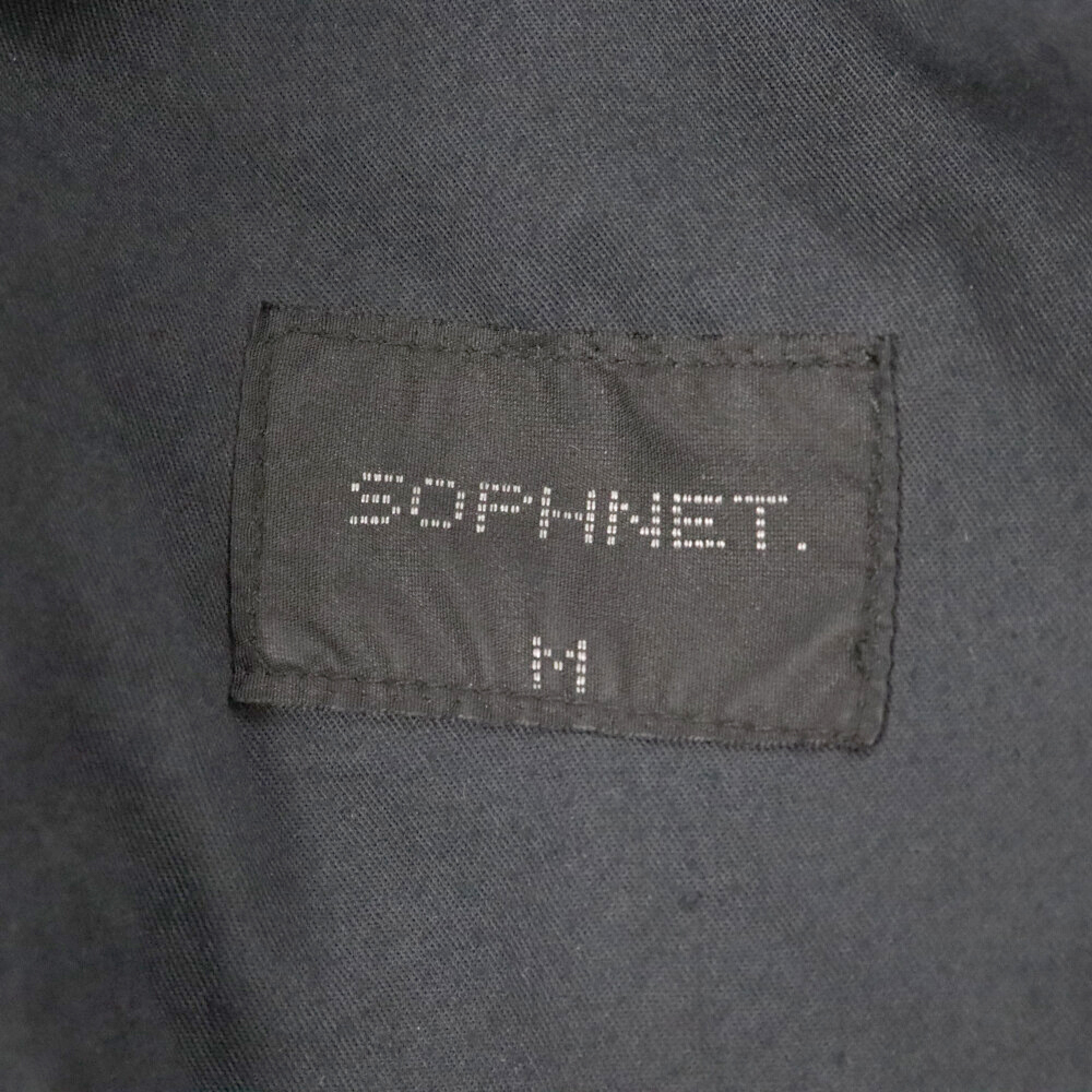 SOPHNET. ソフネット ベルト付き 1タック センタープレス チノスラックスパンツ ブラック SOPH-222009_画像5