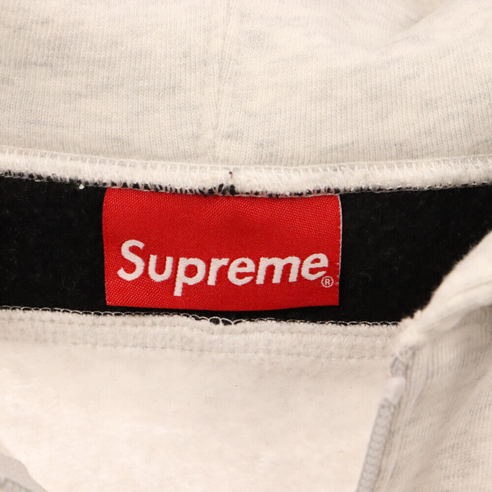 SUPREME シュプリーム 20SS Color Blocked Zip Up Hooded Sweatshirt カラーブロックジップアップスウェットパーカー グレー_画像5