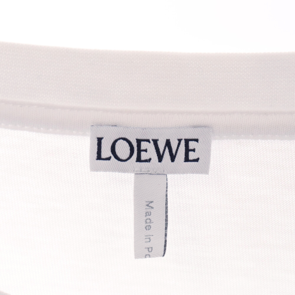 LOEWE ロエベ ANAGRAM T-SHIRT 1725300 アナグラムプリント半袖Tシャツ ホワイト_画像5