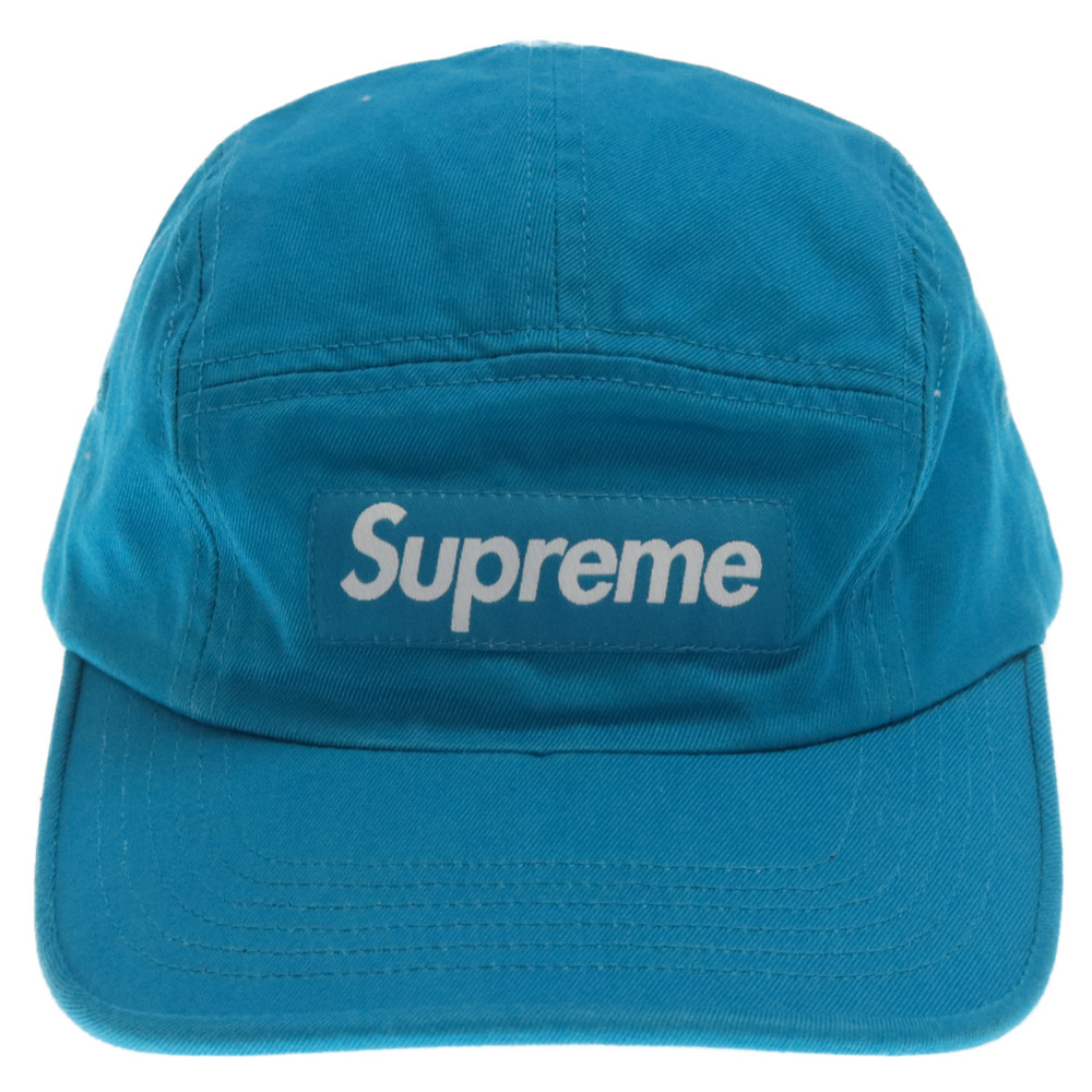 SUPREME シュプリーム 22SS Washed Chino Twill CampCap ウォッシュドチノツイルキャンプキャップ 帽子 ブルー_画像4