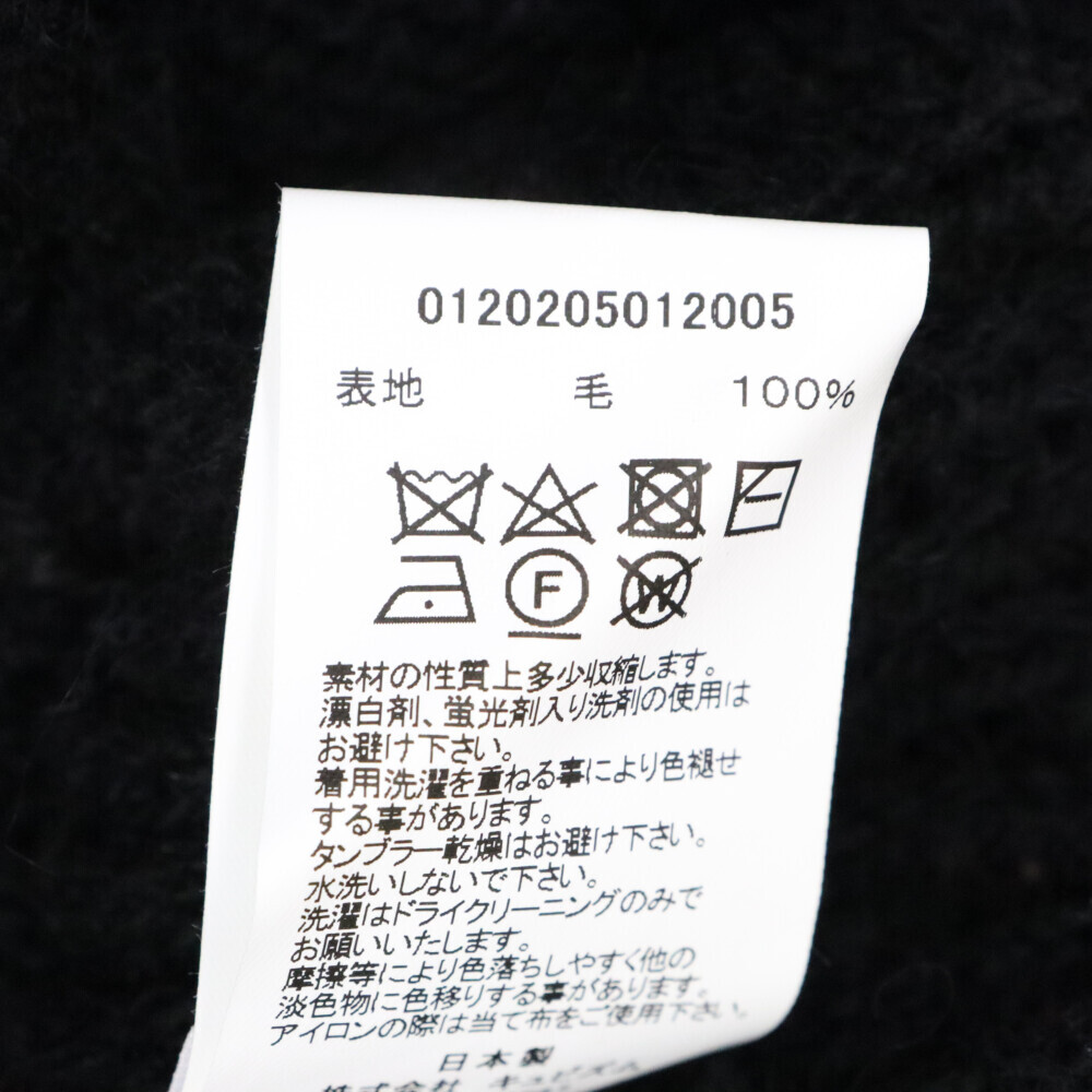 VISVIM ヴィスヴィム 20AW BOLLARD CREW KNIT ボラード クルーネック ニット 長袖セーター ブラック 0120205012005_画像6