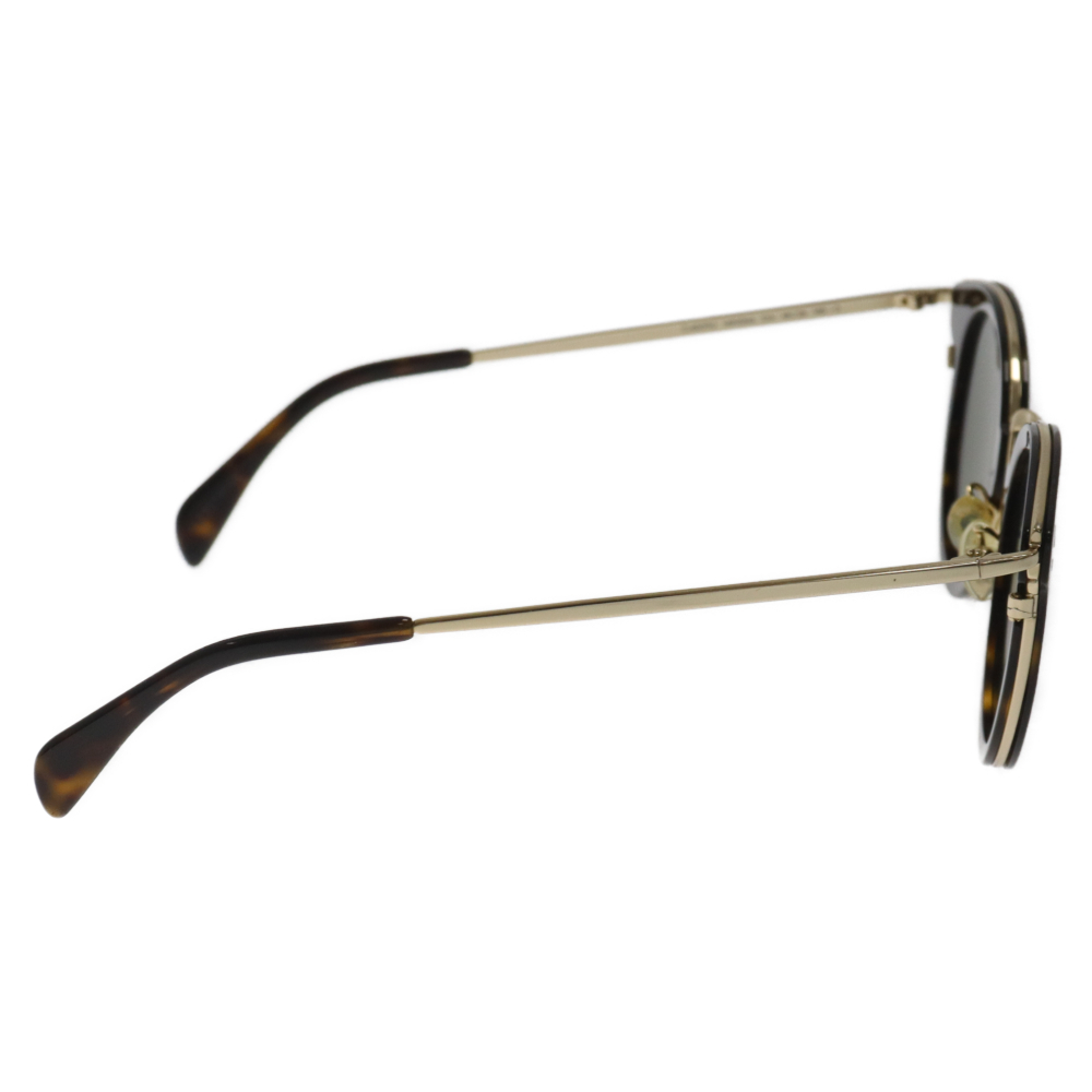 CELINE セリーヌ モスグリーン ボストン型 カラーレンズサングラス メガネ 眼鏡 ゴールド/グリーン CL40011U_画像3