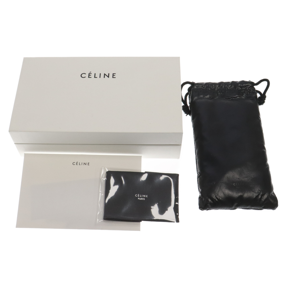 CELINE セリーヌ モスグリーン ボストン型 カラーレンズサングラス メガネ 眼鏡 ゴールド/グリーン CL40011U_画像6