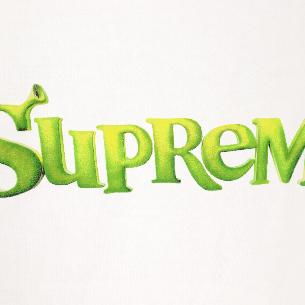 SUPREME シュプリーム 21SS Shrek TEE シュレック ロゴプリント クルーネック 半袖 Tシャツ ホワイト_画像5