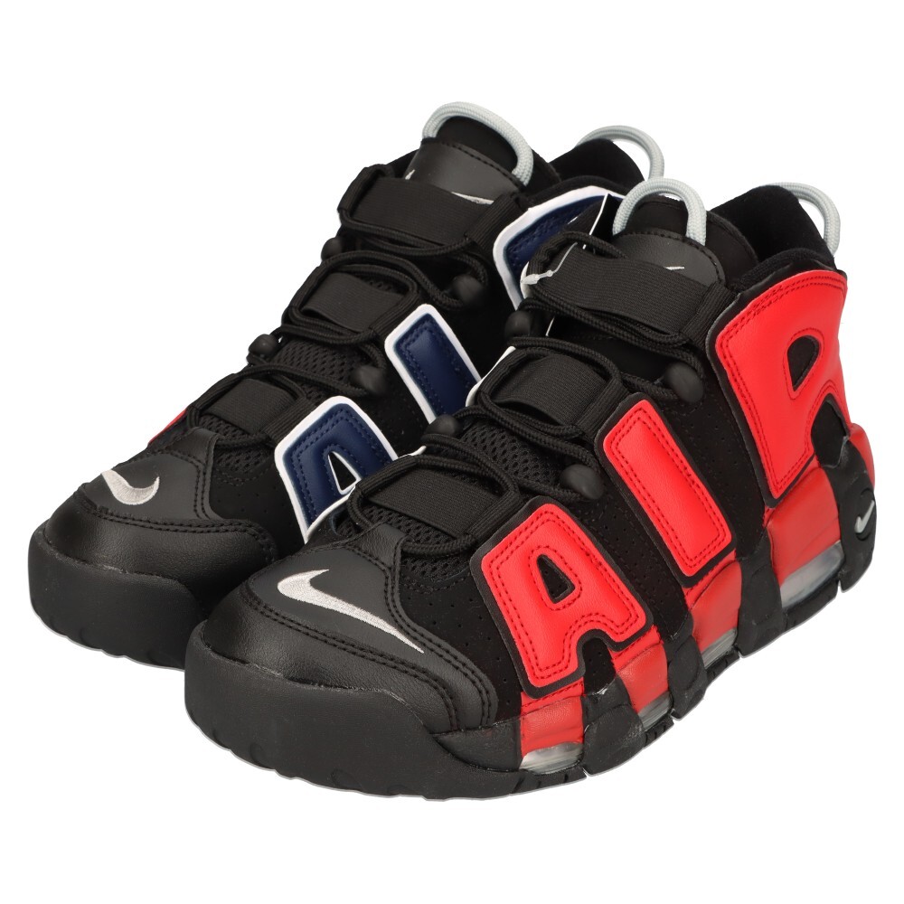 NIKE ナイキ AIR MORE UPTEMPO 96 エア モア アップテンポ 96 ハイカットスニーカーブラック/レッド/ブルー US8.5/26.5cm DJ4400-001_画像3