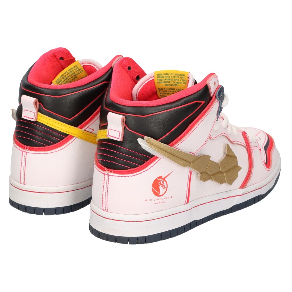 ナイキエスビー×Gundam Unicorn DUNK HIGH PRO ガンダム ユニコーン ダンクハイカットスニーカー ホワイト/レッド US8/26cm DH7717-100_画像4