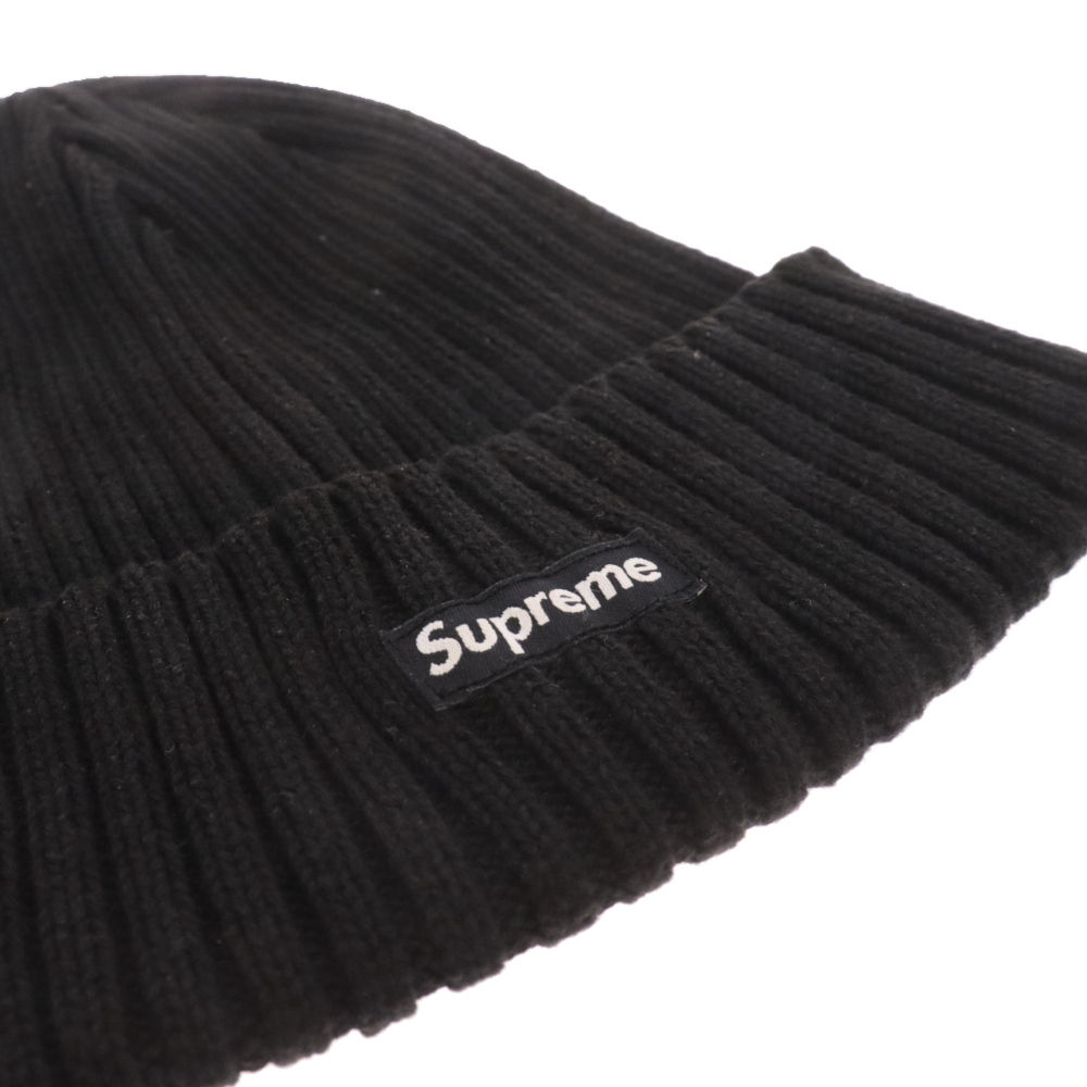 SUPREME シュプリーム 19SS Overdyed Beanie スモールボックスロゴ ニット帽 ビーニー ブラック_画像5