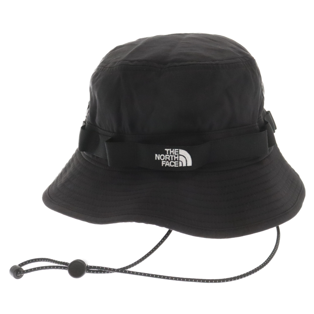 SUPREME シュプリーム 22SS×ザノースフェイス トレッキング クラッシャー ロゴ刺繍 バケットハット 帽子 ブラック NN02250I_画像4