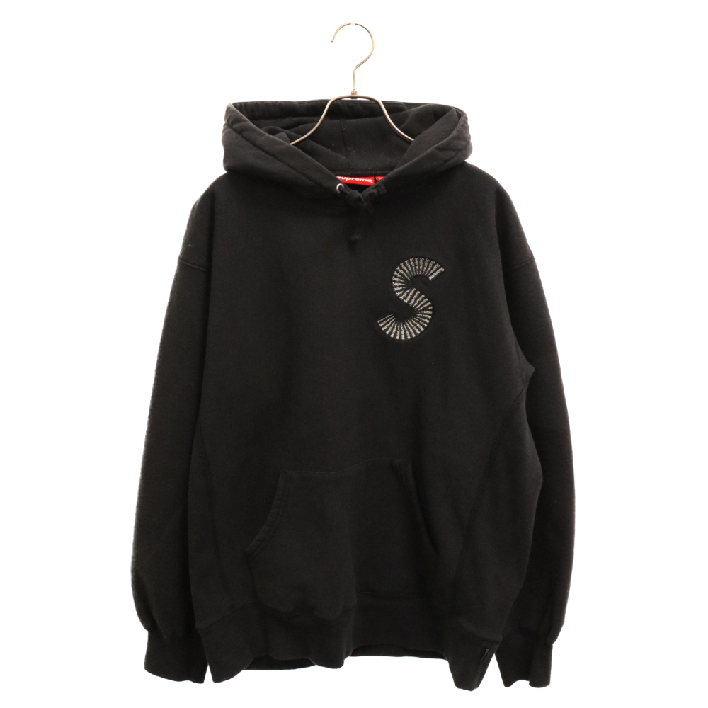 SUPREME シュプリーム 20AW S Logo Hooded Sweatshirt Sロゴ フーデッドスウェットシャツ プルオーバーパーカー ブラック_画像1