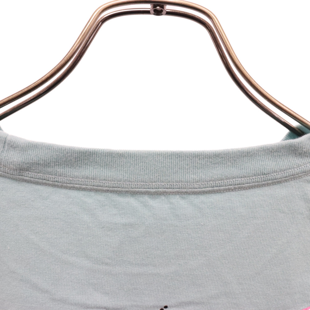 ユニフォームエクスペリメント 22SS×フラグメントデザイン ロゴ半袖Tシャツ ターコイズ UE-220007_画像4