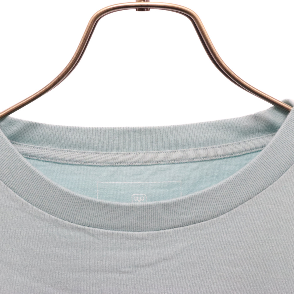ユニフォームエクスペリメント 22SS×フラグメントデザイン ロゴ半袖Tシャツ ターコイズ UE-220007_画像3