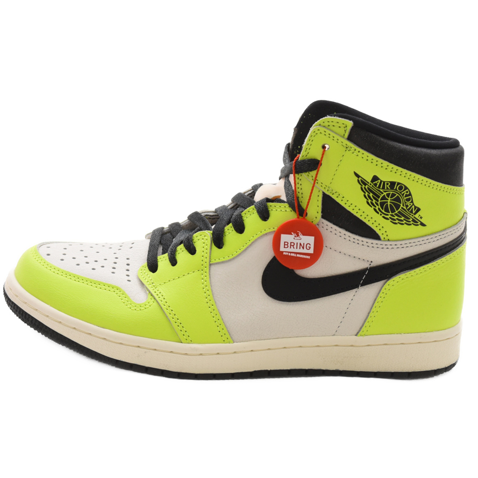 NIKE ナイキ AIR JORDAN1 HIGH OG VOLT 555088-702 エアジョーダン1 ボルト ハイカットスニーカー ホワイト/イエロー US9.5/27.5cm_画像1