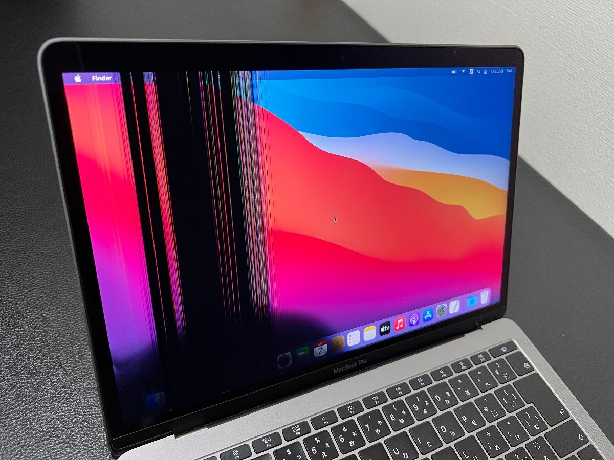 Retina MacBookPro A1708 スペースグレイ 13inch 2017 Core i5 2.3/8G/SSD欠品/現状品/ジャンク出品の画像2