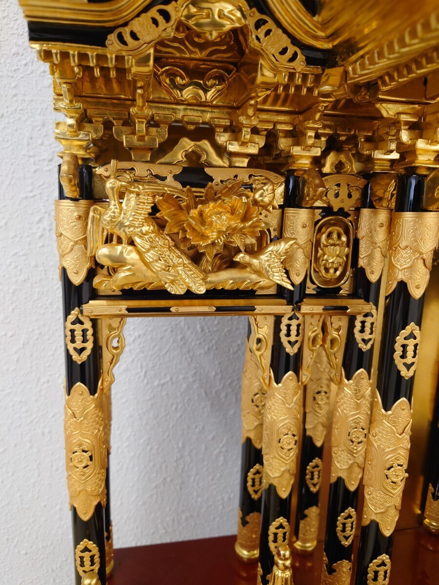 仏壇 宮殿 二重屋根 須弥壇 本金箔 仏具 木製 仏教美術 純金箔 仏壇 宮殿 二重屋根 須弥壇 本金箔 仏具 木製 仏教美術 純金箔
