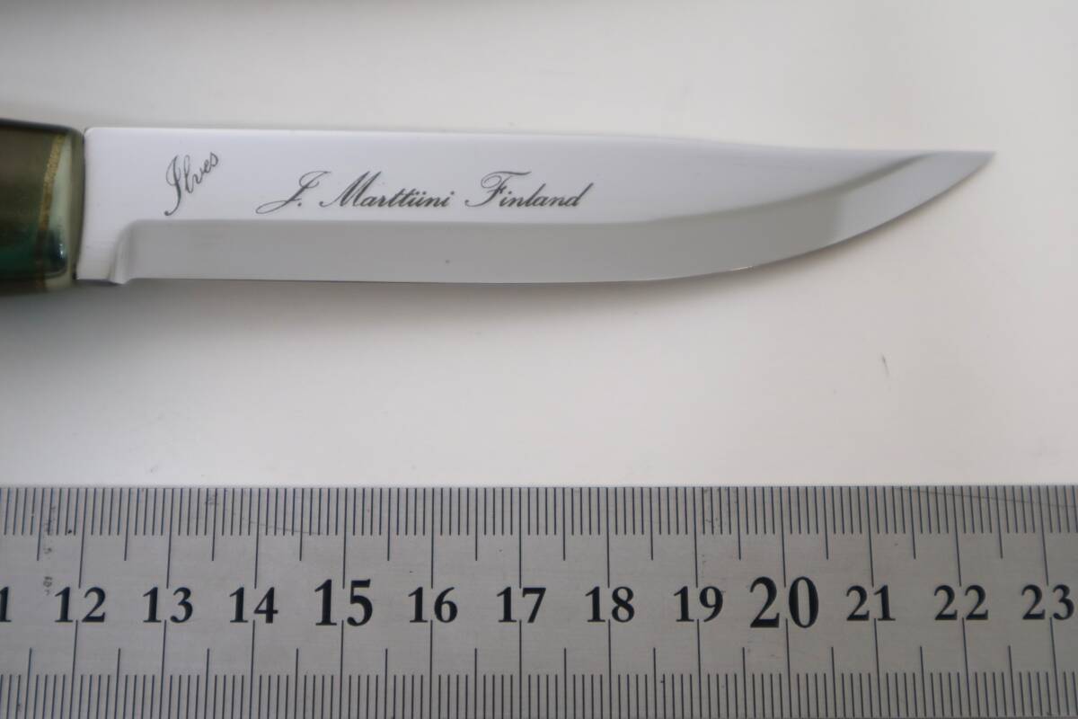 未使用品 MARTTIINI マルティーニ シースナイフ J. Marttiini Finland フィンランド製 皮シース付 カスタムナイフの画像4