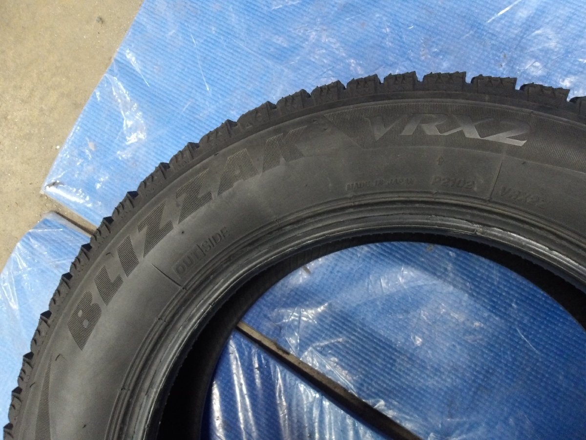 『BRIDGESTONE　ブリヂストン　BLIZZAK VRX2　ブリザック　155/65R13　2021年製　冬タイヤ　スタッドレスタイヤ　4本セット』_画像9