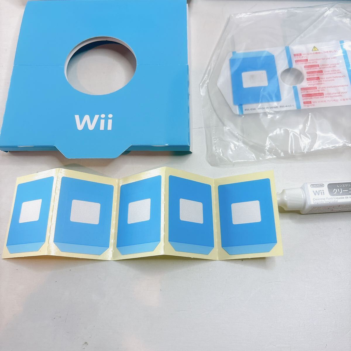 y0405【完品】Wii レンズクリーナーセット Nintendo 純正 RVL-030 任天堂 RVL-031 RVL-032