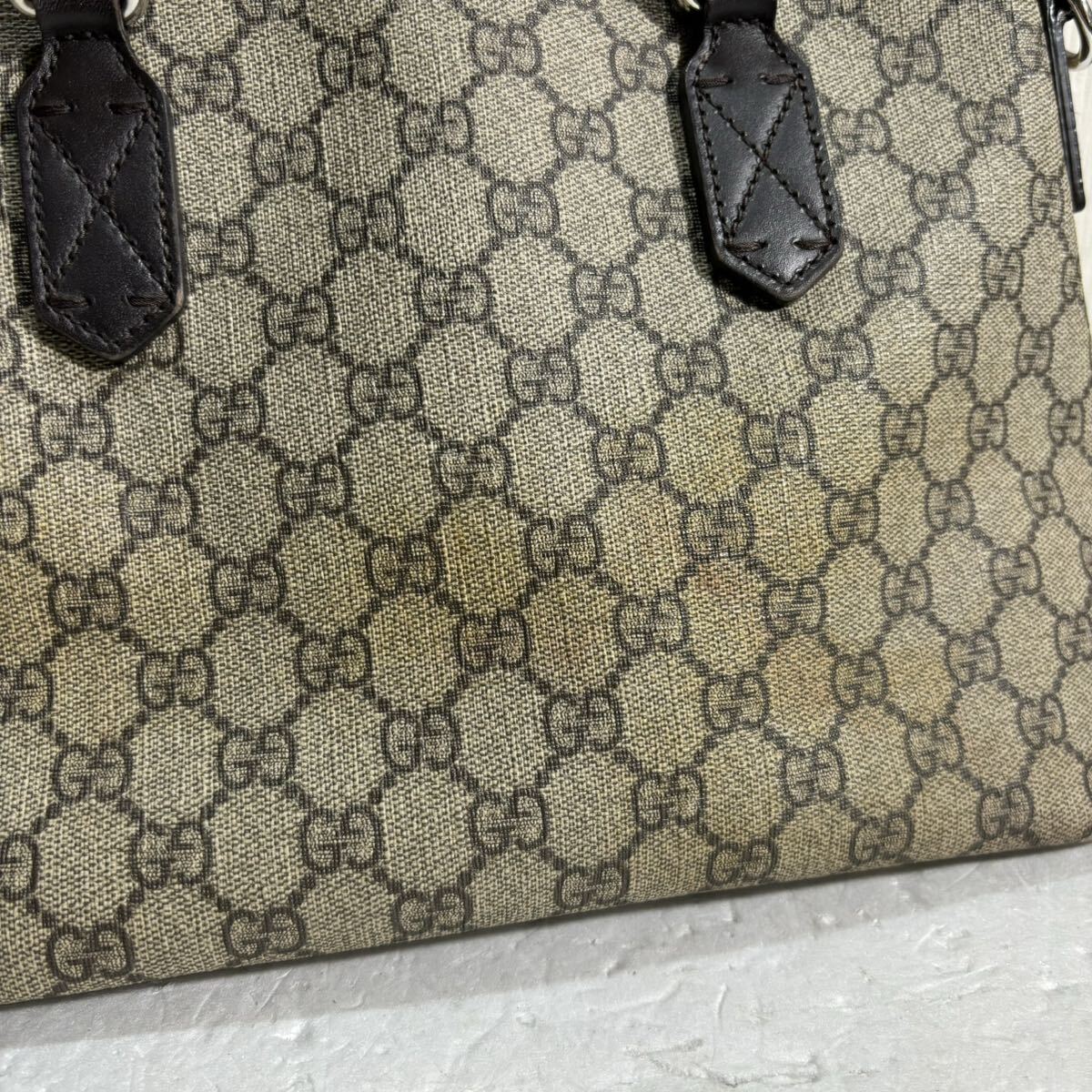 [k2920]1円スタート！GUCCI モノグラム キャンバス ハンドバッグ ショルダーバッグ 2WAY レザー グッチの画像5