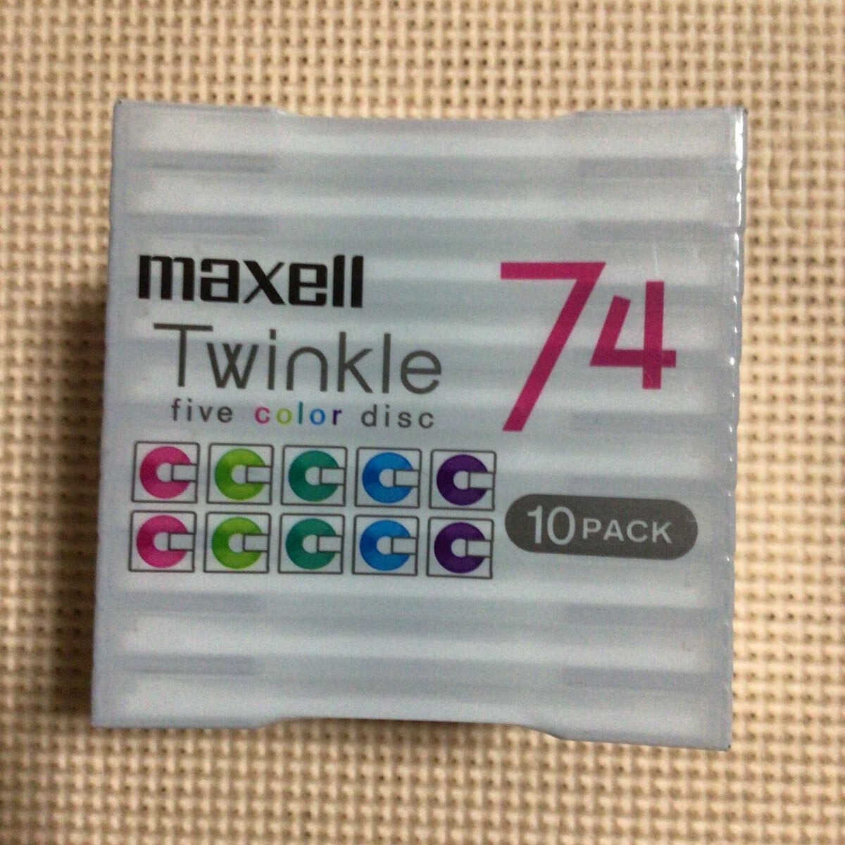 maxell TWINKLE 74 FIVE COLOR 10パック MD【mini disc】【未開封新品】★の画像2
