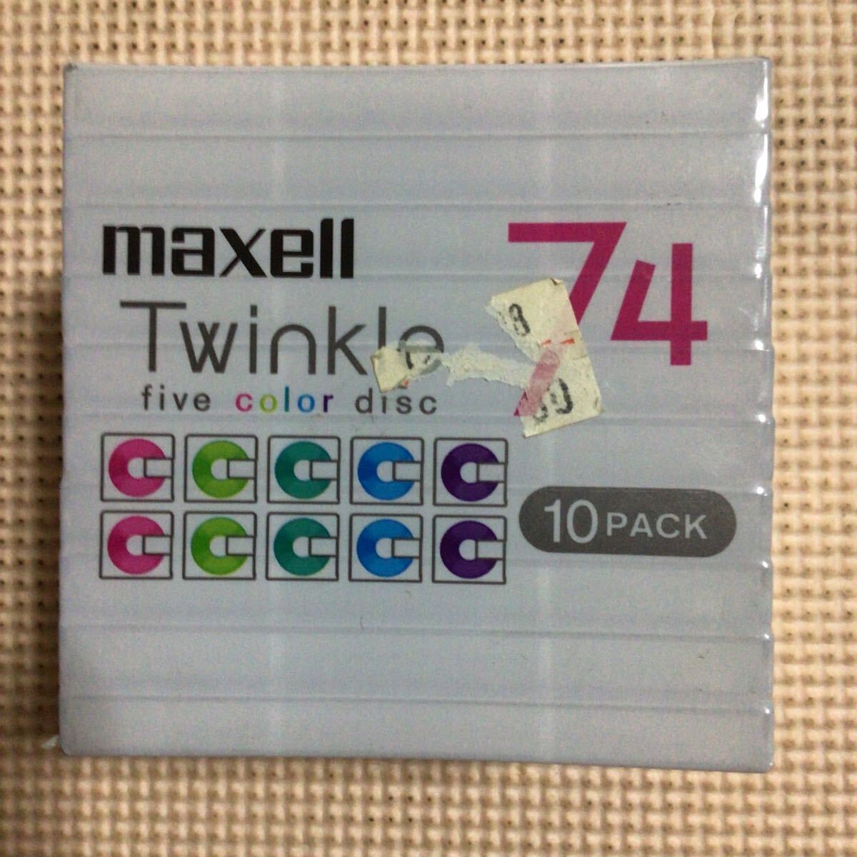 maxell TWINKLE 74 FIVE COLOR 10パック MD【mini disc】【未開封新品】★の画像4