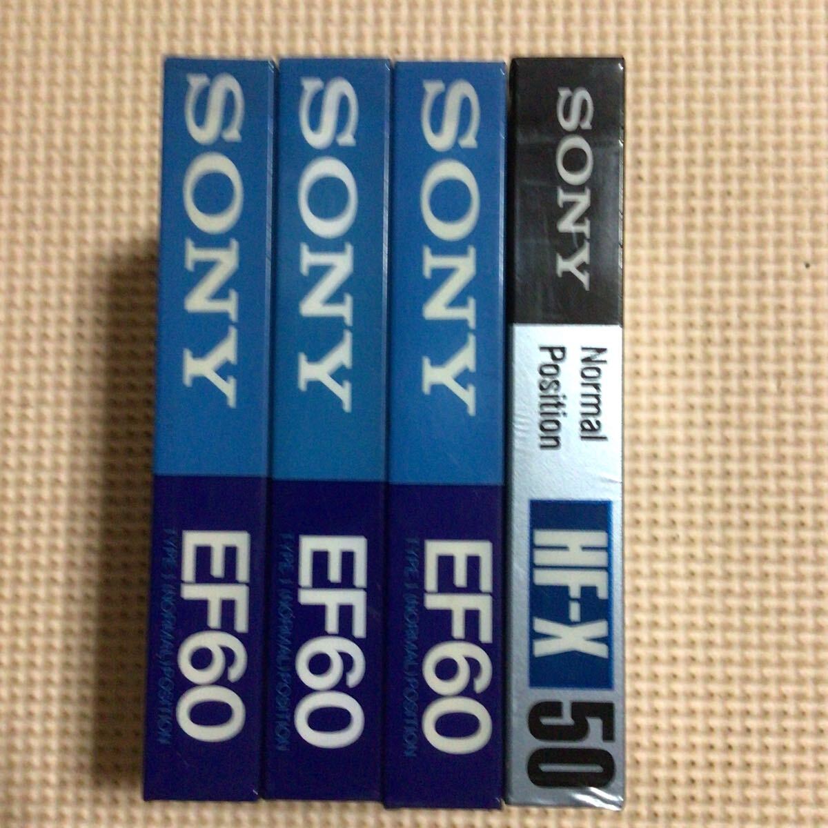 SONY EF60x3.HF-X 50. ノーマルポジション カセットテープ4本セット【未開封新品】★の画像2