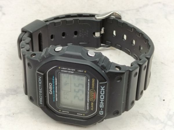 S53 1円～ 稼働品 CASIO カシオ G‐SHOCK ジーショック DW-5600E ブラック デジタル メンズ 腕時計 QZの画像7