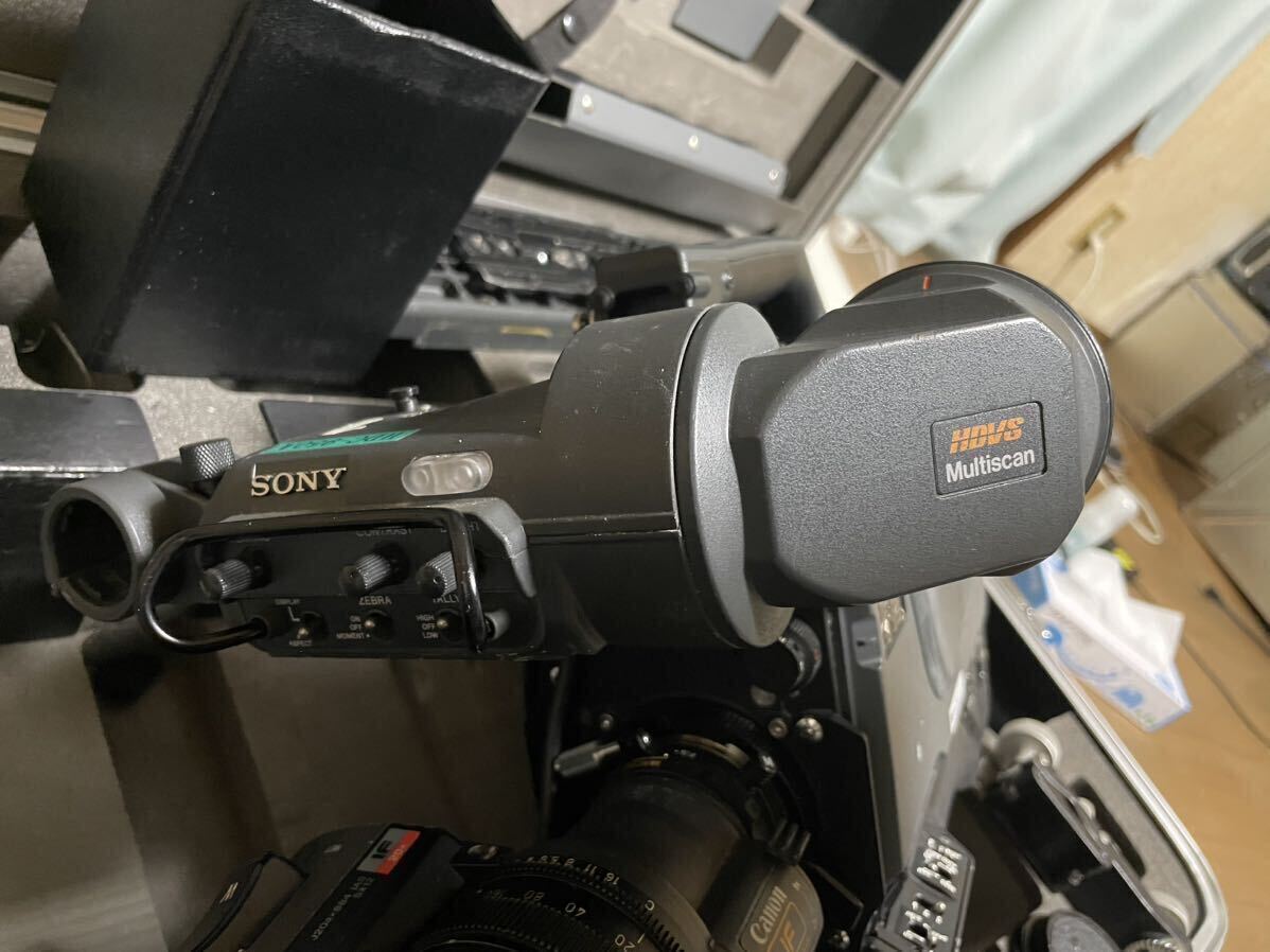  exhibition goods * comparatively beautiful goods *SONY* Sony *HD camera *HDC-950* lens attaching *Canon J20ax8B4 IAS SX12* working properly goods * operation verification ending * accessory great number *