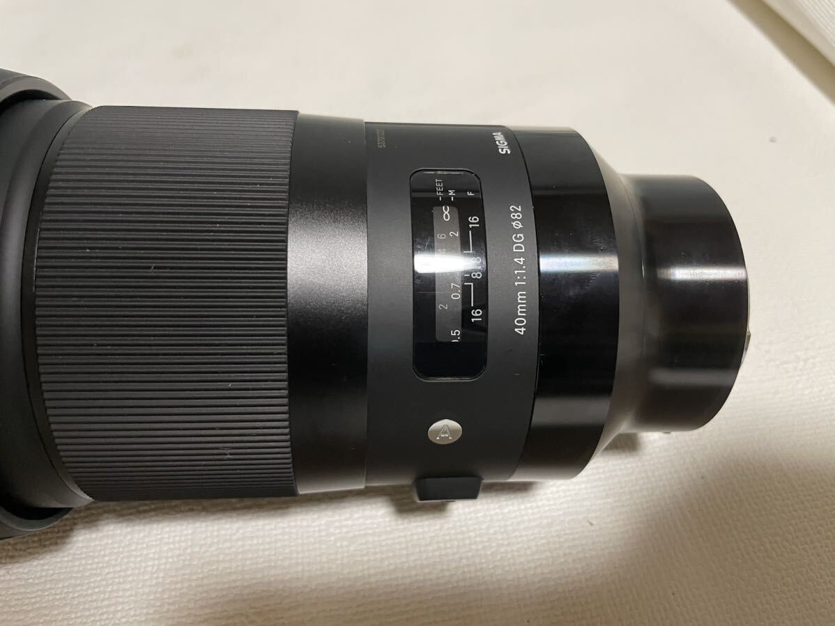 展示品★新品同様★SIGMA★シグマ★単焦点レンズ★LH878-01★40mm★F1.4 DG HSM Art 40 mm F1.4★完動品★動作確認済み★カメラレンズ★