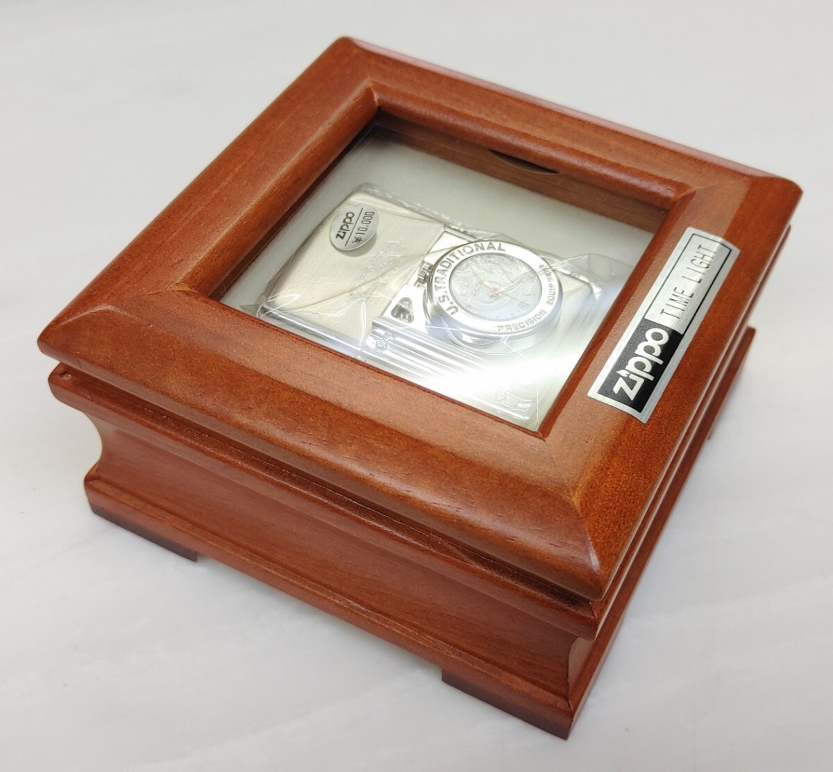 ZIPPO U.S.TRADITIONAL 時計付き made in US トラディショナル  未使用 時計電池止まりの画像4