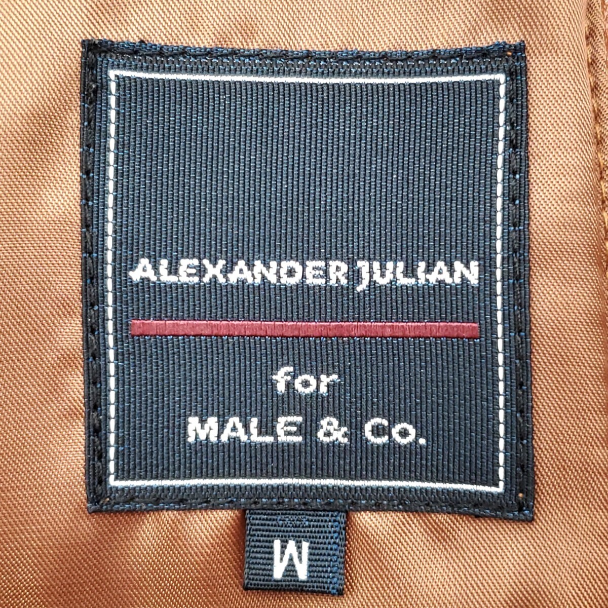 ダウン80%◆ALEXANDER JULIAN MALE&Co別注◆Mオールラムレザーダウンジャケット茶メンズ本革アレキサンダージュリアン羊革ジャンTaka-Q 773