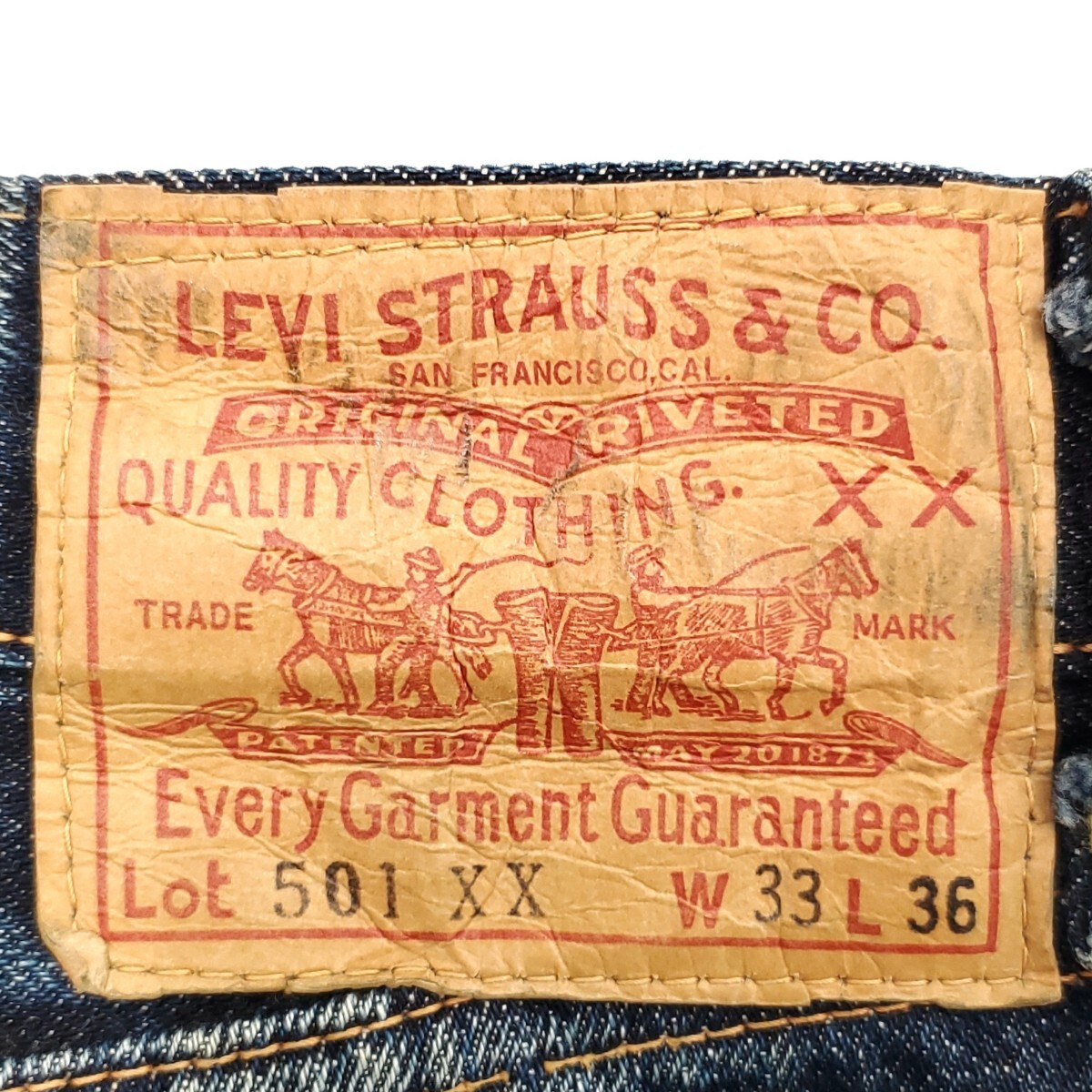 大きめサイズW33 Levi's 55501 日本製ビンテージ加工復刻 大きめサイズW33 Levi's 55501 日本製ビンテージ加工復刻