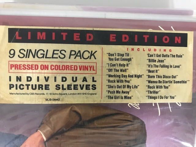 マイケル ジャクソン MICHAEL JACKSON 9 SINGLES PACK LIMITED EDITION/7 inch red colored analog records EP/Thriller/Paul McCartney_画像2
