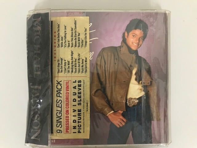 マイケル ジャクソン MICHAEL JACKSON 9 SINGLES PACK LIMITED EDITION/7 inch red colored analog records EP/Thriller/Paul McCartney_画像1