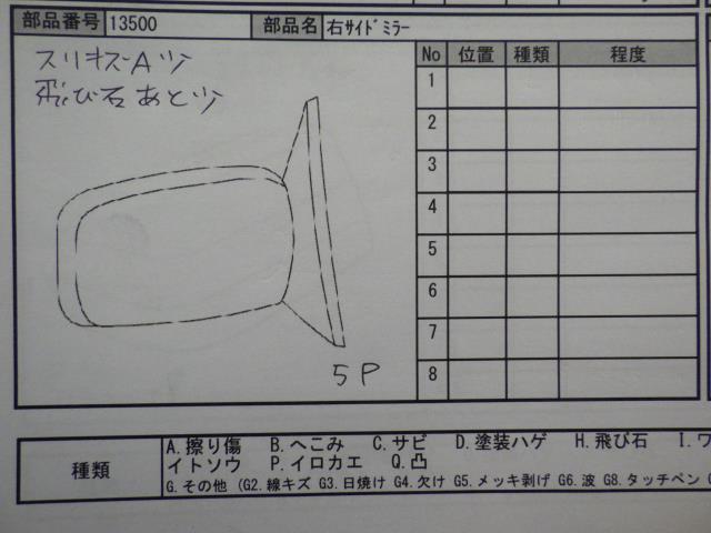 Ｎ－ＶＡＮ HBD-JJ2 右サイドミラー_画像5