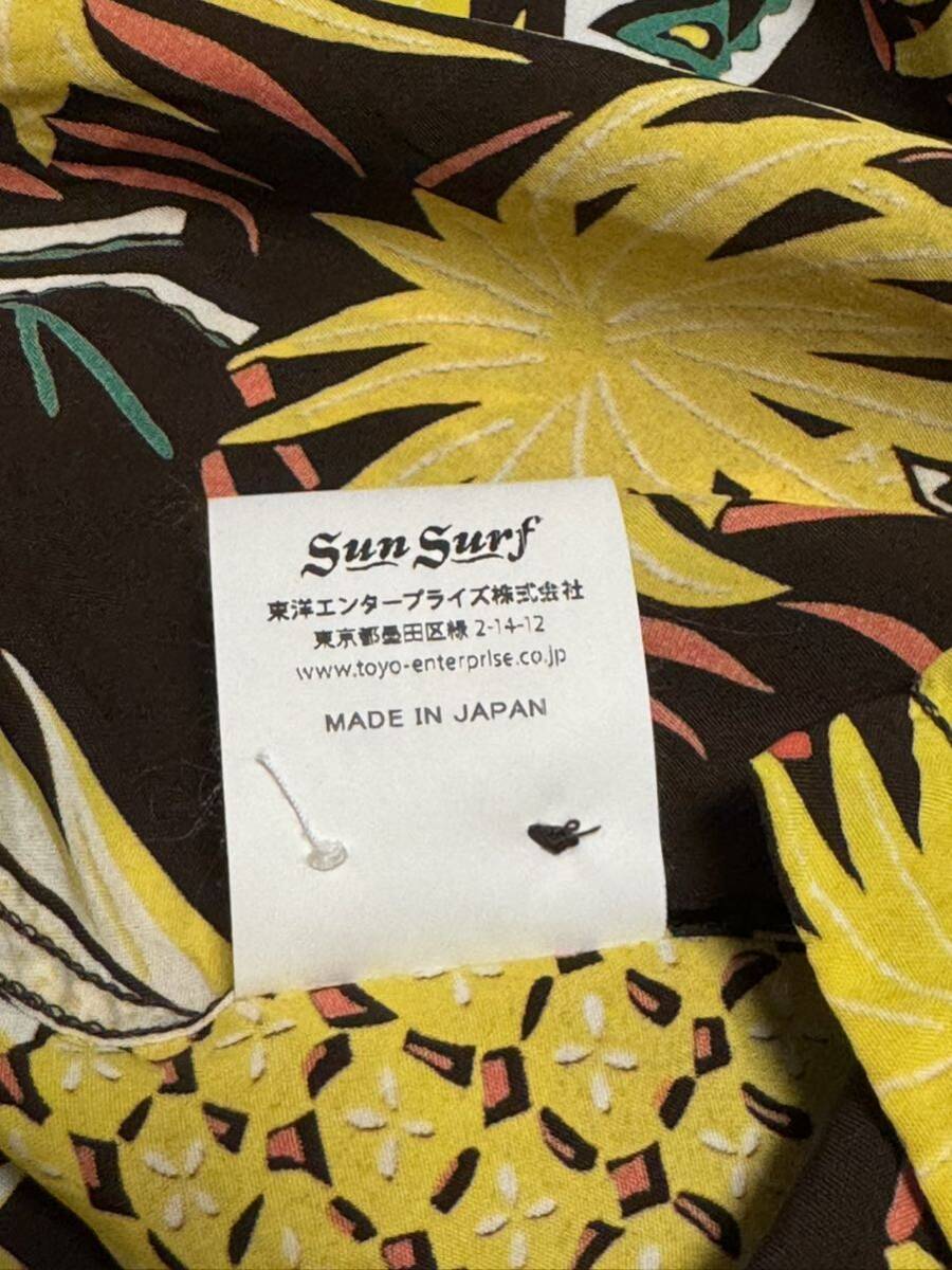 SUN SURF アロハシャツ Mの画像7