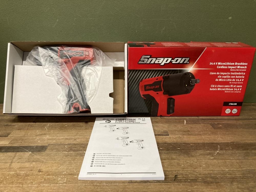 020♪未使用品・即決価格♪スナップオン　Snap-on 3/8　コードレスインパクトレンチ　14.4V CT861DB　本体のみ　*長期保管品_画像1