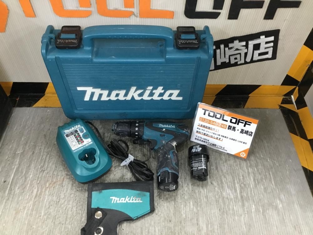 002○おすすめ商品○マキタ makita 充電式震動ドライバドリル HP330D 充電器 バッテリー2個　高崎店_画像1