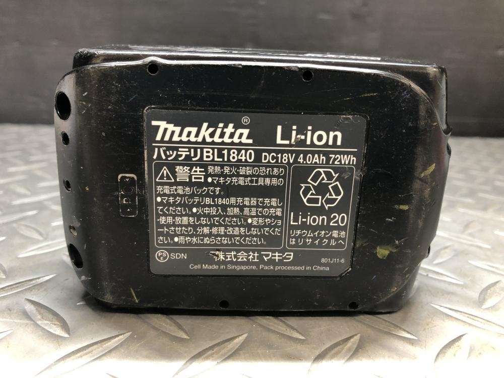 014〇おすすめ商品〇マキタ makita バッテリー BL1840 充電回数12回 放電・負荷0%_画像7