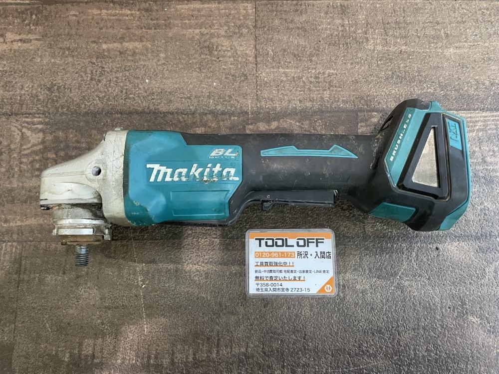 009▼ジャンク品▼マキタ　makita 充電式ディスクグラインダ GA408D 不動品　パーツ欠品　本体のみ_画像1