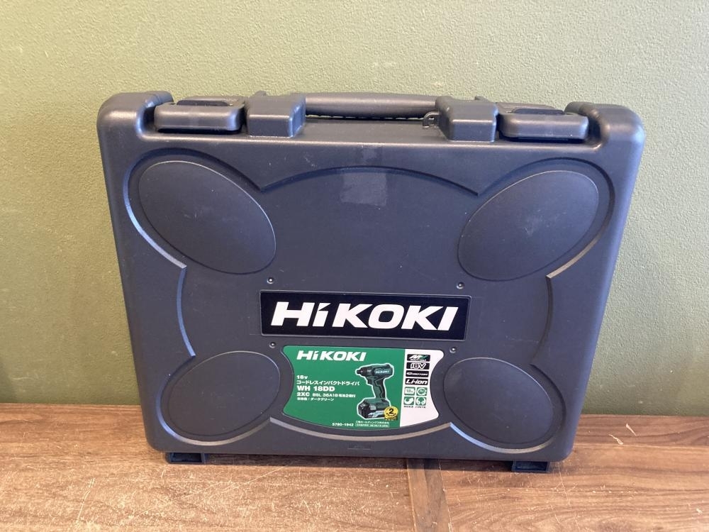 021# recommendation commodity #HIKOKI high ko-ki18V cordless impact driver WH18DD case + with charger .