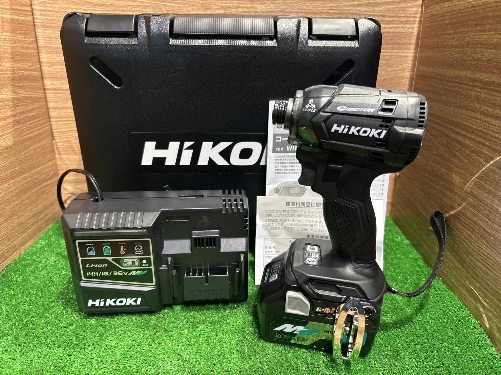 019■未使用品■HiKOKI コードレスインパクトドライバ WH18DC XCB バッテリ1個付属モデルの画像1