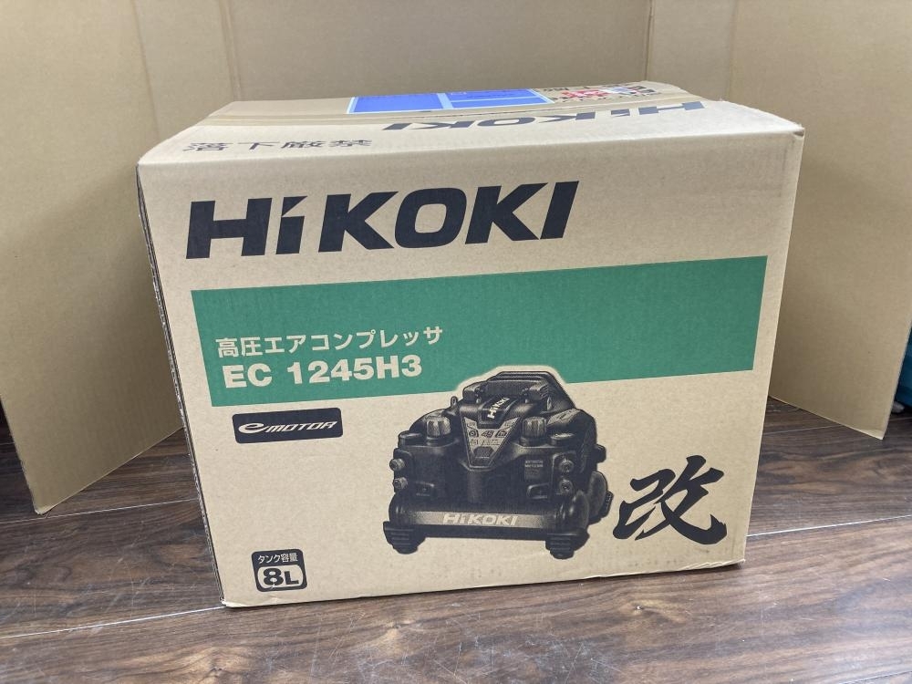 006□未使用品・即決価格□HiKOKI ハイコーキ 高圧エアコンプレッサ EC1245H3(CTN) ※梱包せず発送の画像1