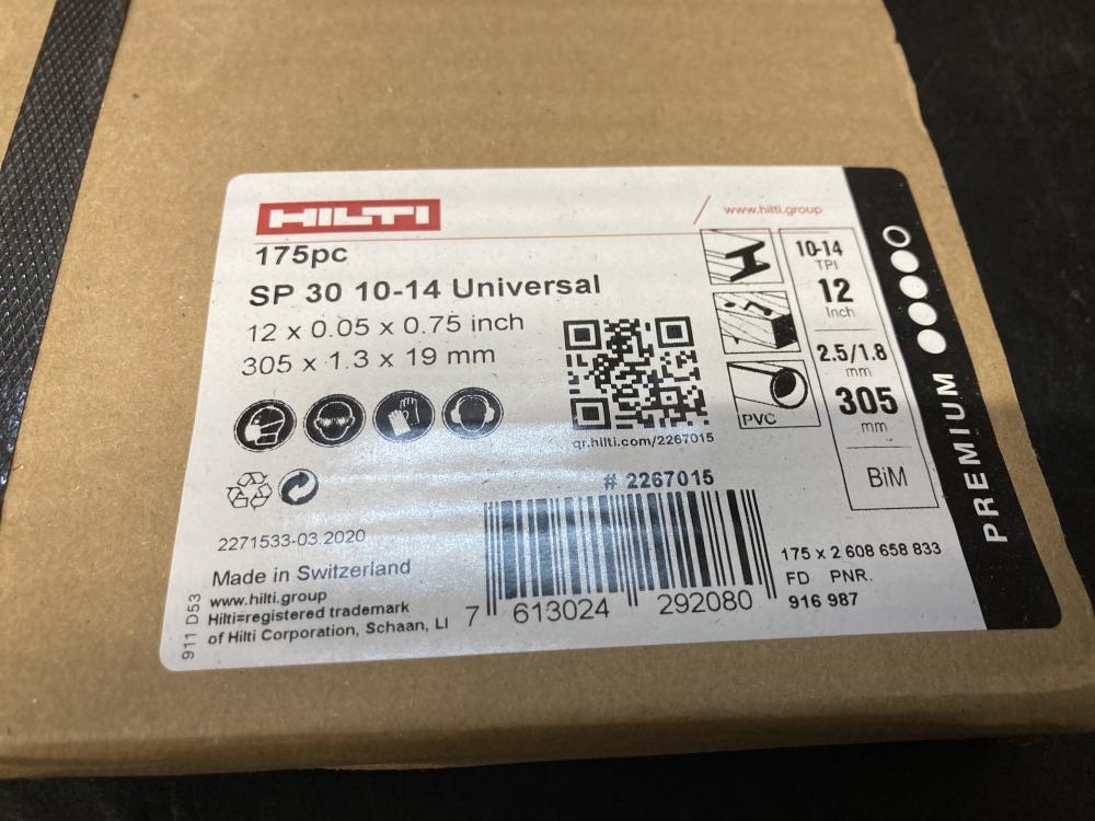 020♪未使用品・即決価格♪ヒルティ　HILTI セーバーソーブレード　レシプロソー　替刃 SP30　10-14　175pc ①_画像2