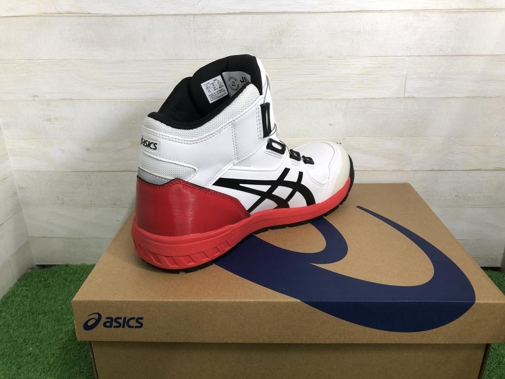 015●未使用品・即決価格●asics アシックス 安全靴 WINJOB CP304 100 26.0cm ホワイト/ブラックの画像4